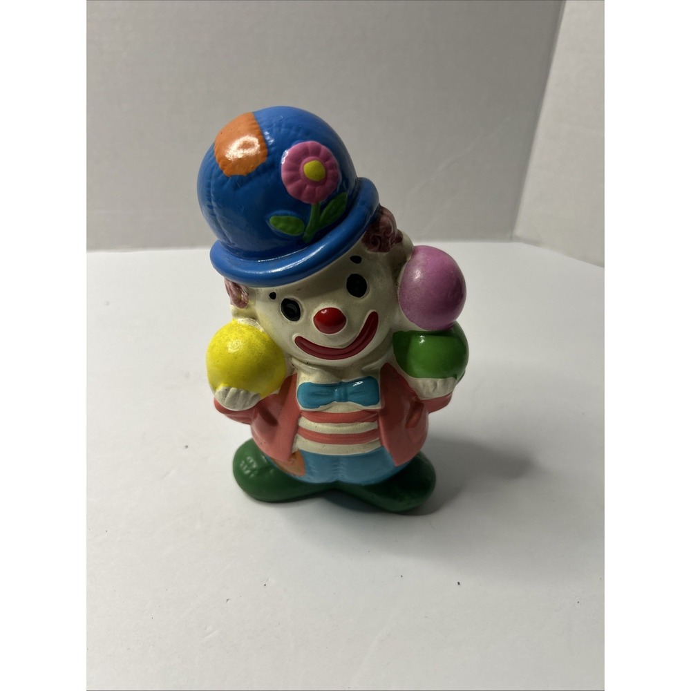 Vintage Norleans Ceramic Hobo Clown with Balls Coin Bank Japan